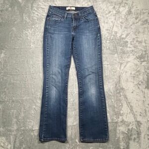 Levi's 529 Curvy Bootcut Jeans Women Blue Medium Wash Low Rise Stretch Denim 4M